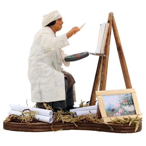 Painter with easel, Neapolitan Nativity 12cm 1