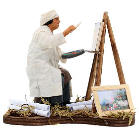 Pintor con tripode 12 cm belén napolitano