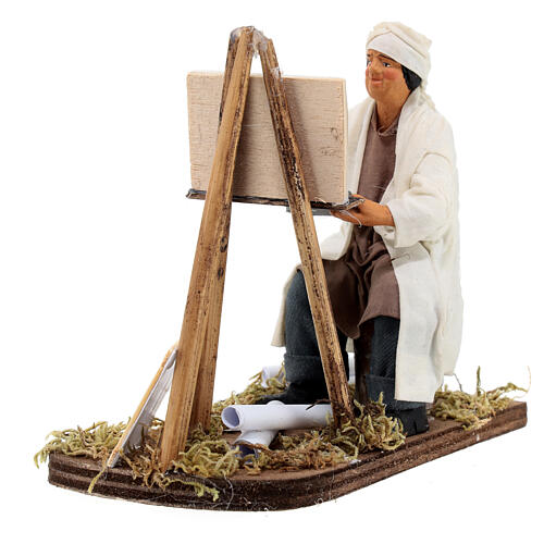 Painter with easel, Neapolitan Nativity 12cm 3