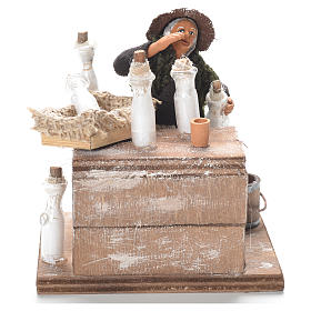 Milk woman with stall, Neapolitan Nativity 12cm