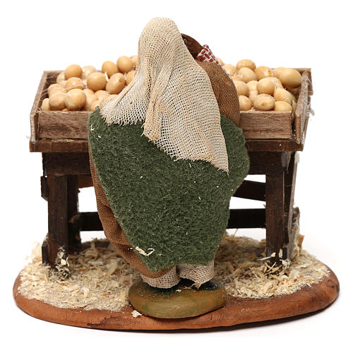 Egg seller with stall, Neapolitan Nativity 10cm 4