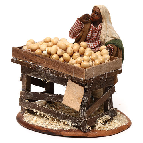 Egg seller with stall, Neapolitan Nativity 10cm 2
