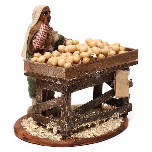 Egg seller with stall, Neapolitan Nativity 10cm 3