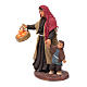 Woman holding child's hand, Neapolitan Nativity 10cm s2
