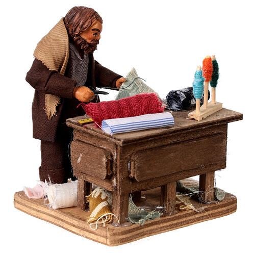 Tailor with stall, Neapolitan Nativity 10cm 3