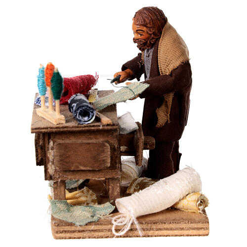 Tailor with stall, Neapolitan Nativity 10cm 4