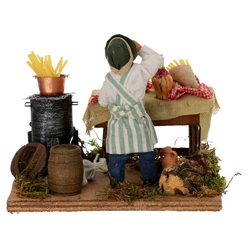 Pasta seller, Neapolitan Nativity 10cm 5