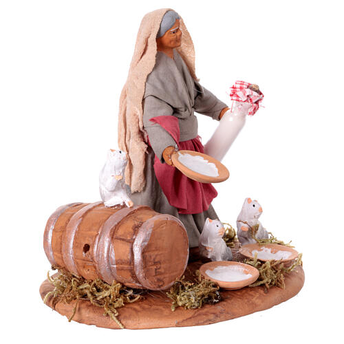 Gattara 10 cm presepe napoletano 3