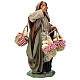 Woman with bread baskets, Neapolitan Nativity 24cm s3