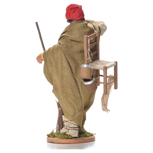 Evicted man with chair, Neapolitan Nativity 30cm 3