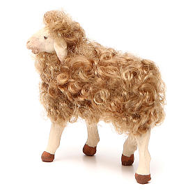 Mouton debout avec laine 24cm crèche Naples