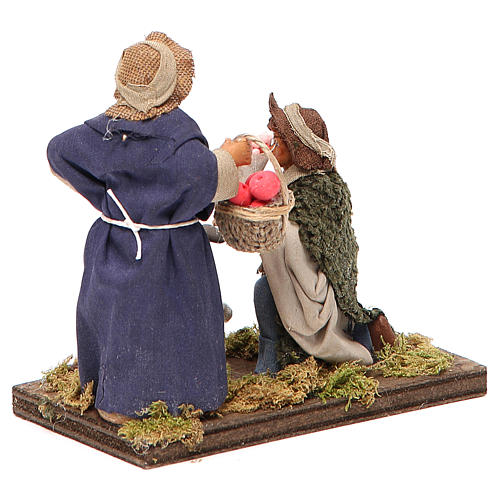 Scena serenata 10 cm presepe napoletano 3