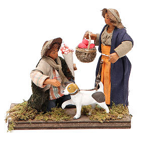 Serenade scene, Neapolitan nativity figurine 10cm
