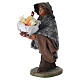 Man holding basket of cured meats, Neapolitan nativity figurine 10cm s2