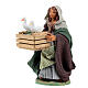 Woman with cages holding two ducks, Neapolitan nativity figurine 10cm s2
