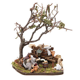 Scene with beggar, Neapolitan nativity figurine 10cm