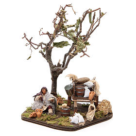 Scene with beggar, Neapolitan nativity figurine 10cm