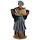 Old lady with fruit basket and straw, Neapolitan nativity figurine 24cm s1