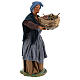 Old lady with fruit basket and straw, Neapolitan nativity figurine 24cm s4