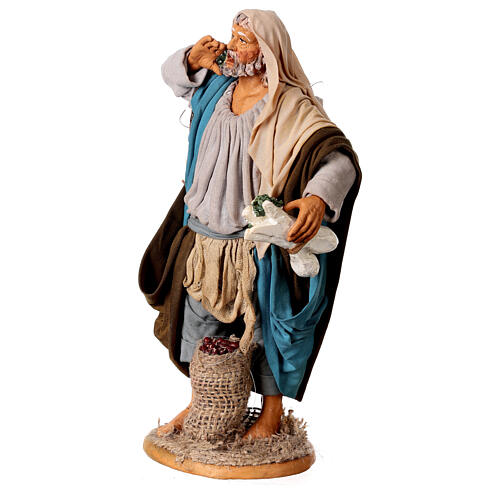 Man with vegetables, Neapolitan nativity figurine 30cm 3