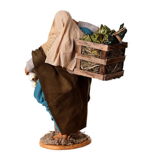 Man with vegetables, Neapolitan nativity figurine 30cm 6