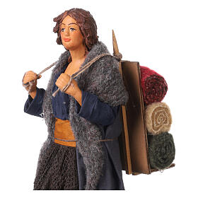 Portatrice di stoffa 24 cm presepe Napoli