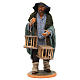 Man with cages and birds, Neapolitan nativity figurine 30cm s1