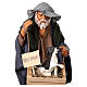 Man with cage and dog, Neapolitan nativity figurine 30cm s2