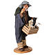 Man with cage and dog, Neapolitan nativity figurine 30cm s4