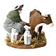Uomo che munge mucca 12 cm presepe Napoli s4