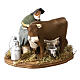 Man milking cow, Neapolitan nativity figurine 12cm s3