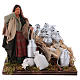 Neapolitan nativity scene Milkwoman with cart and buckets 12 cm s1