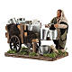 Man with cart of aluminium buckets, Neapolitan nativity figurine 10cm s2
