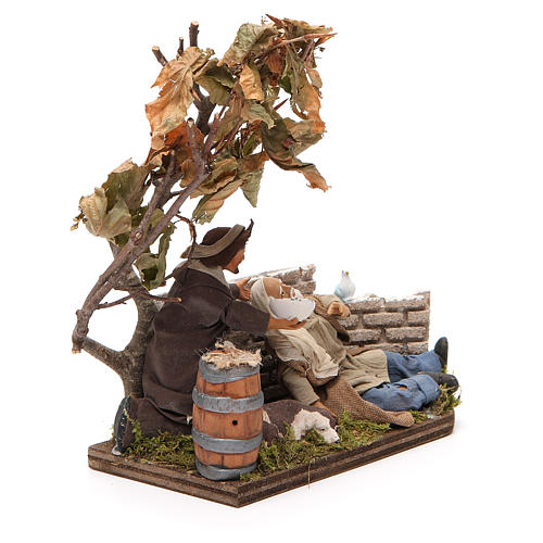 Scena misericordia 12 cm presepe napoletano 4