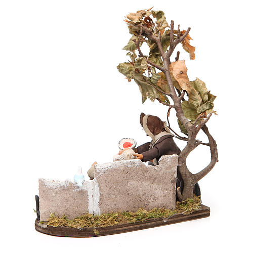 Scene of mercy, Neapolitan nativity figurine 12cm 3