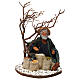 Man with seeds sacks and tree, Neapolitan nativity figurine 24cm s1