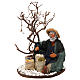 Sprzedawca z workiem z nasionami i drzewo 24cm szopka z Neapolu s2