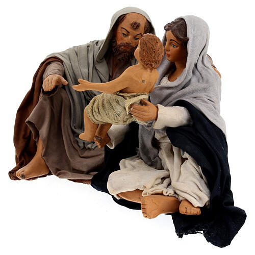 Nativité assise 24 cm crèche napolitaine 3