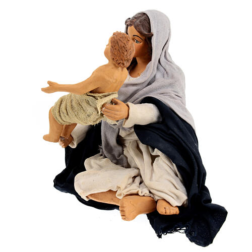 Nativité assise 24 cm crèche napolitaine 5