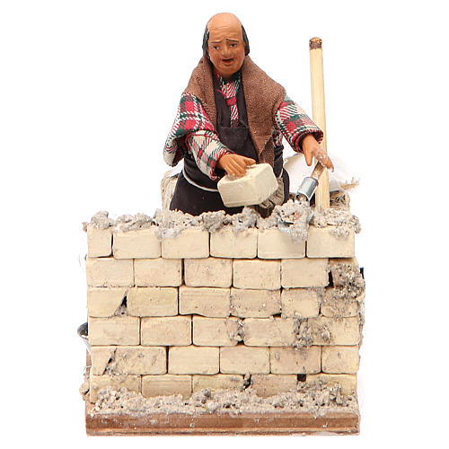 Scena muratore 10 cm presepe napoletano 1
