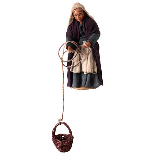 Nativity Scene figurines, woman with basket and man 10 cm 3
