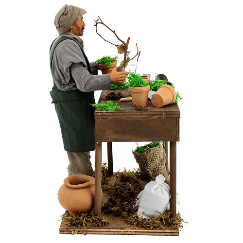 Gardener, Neapolitan nativity figurine 30cm 5