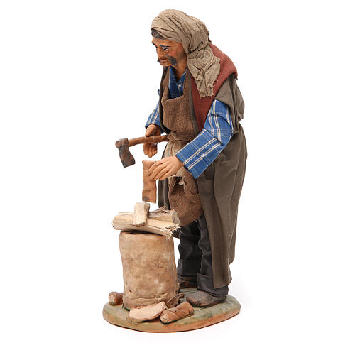 Woodcutter, Neapolitan nativity figurine 30cm 2