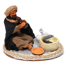 Snake charmer, Neapolitan nativity figurine 12cm