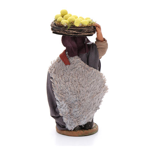 Mann mit Zitronenkörbern neapolitanische Krippe 10cm 3