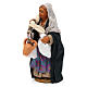 Wayfarer woman with amphorae, Neapolitan nativity figurine 10cm s2