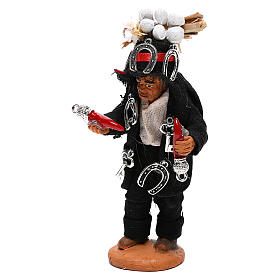 Gobbo portafortuna con cornetti 10 cm presepe Napoli