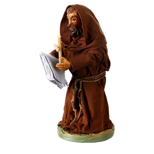 Friar, Neapolitan nativity figurine 10cm 2