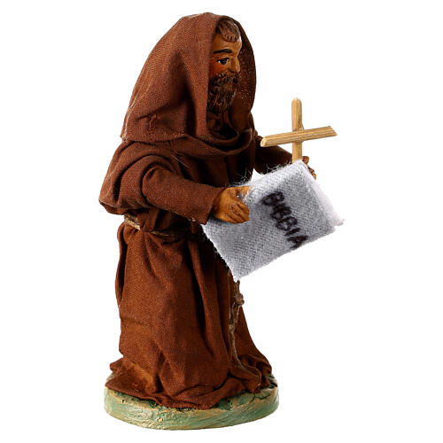 Friar, Neapolitan nativity figurine 10cm 3