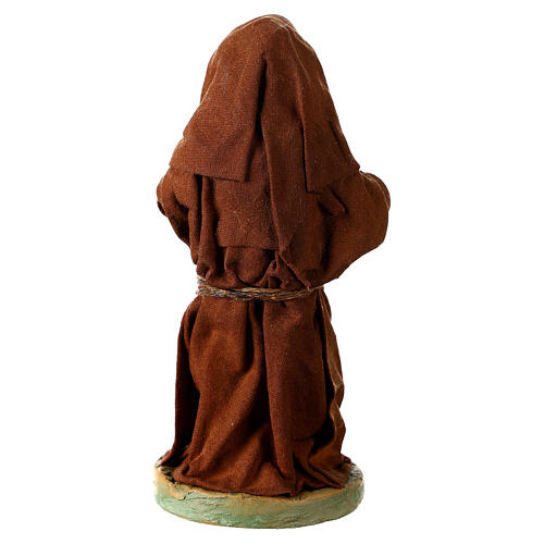 Friar, Neapolitan nativity figurine 10cm 4